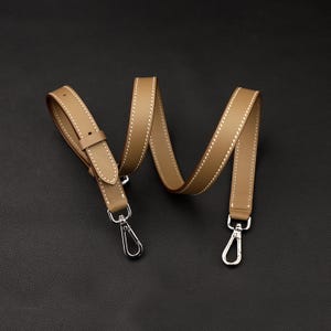 18mm width Etoupe color swift Adjustable strap,Adjustable leather strap,Swift Handmade Shoulder Strap