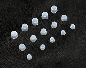 Transparent Silicone Wear Protection Bag Bottom Studs Rivets for Leather Bags Handbag Accessories