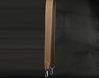 Bandoulière en cuir Etoupe Clémence (3,8 cm de largeur)