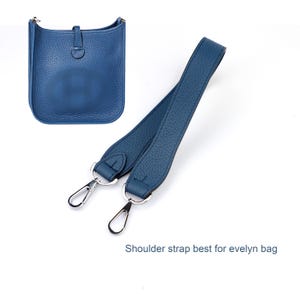 3.0cm width togo leather bag handle best for the evelyne bag , shoulder strap for the evelyne TPM ,crossbody togo leather strap