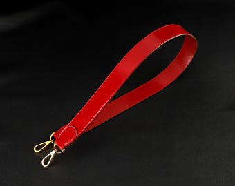 Alça de couro artesanal Rouge H Box para bolsa - 38 mm de largura