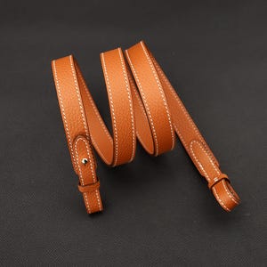 20mm width togo leather shoulder strap for evelyne TPM bag , fit in Mini lindy bag and other luxury bags,Crossbody strap in Clemence leather