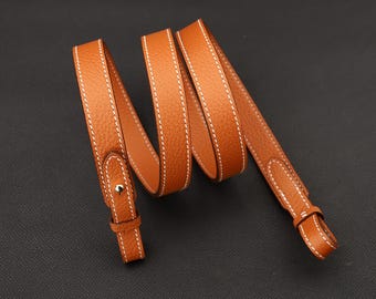 Togo Leather Shoulder Strap: 20mm Crossbody Bag Strap
