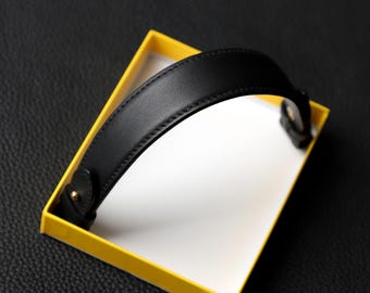 Handmade Swift Leather Bag Handle: Customizable Women's Handbag Strap (2.5cm x 25cm)