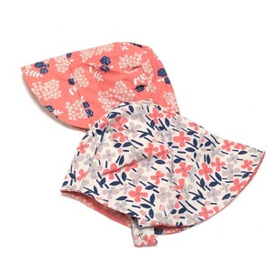 ecoBonnet in Organic Coral Garden