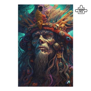Pirate Lord Jigsaw Puzzle: Fantasy Art, Adult Puzzle (500pc & 1000pc)