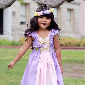 RAPUNZEL Costume Dress Princess Dress Rapunzel Dress Toddler Princess Dress Garden Party Dress Girls Princess Dress Handmade Dress Etsy UK