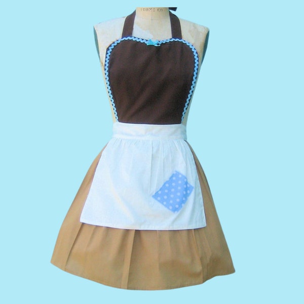 CINDERELLA apron, Cinderella Work APRON  Princess style  womens full Apron Cinderella costume