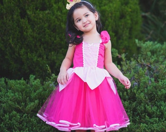 SLEEPING BEAUTY  dress, Sleeping Beauty costume, pink Princess dress with TUTU dress, Aurora dress