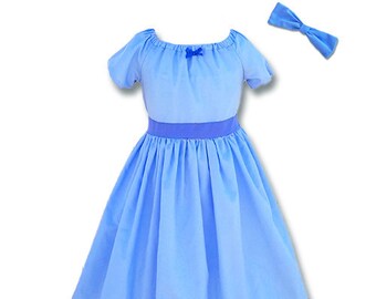 Wendy Darling costume, Wendy Darling dress, Peter pan costume, girls play dress, Halloween costume, Wendy costume, Wendy dress