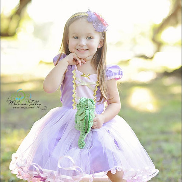 RAPUNZEL costume,  Rapunzel dress, Rapunzel TUTU dress, toddler girl costume, birthday party dress, Halloween costume, pink & lavender dress