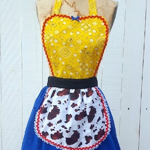 Jessie running costume apron, RunDisney costume, Toy Story costume apron, Jessie costume, runner gift, running gifts for women
