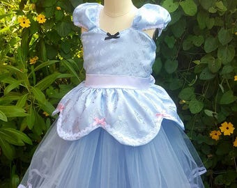 CINDERELLA dress, Princess dress, Cinderella costume, Cinderella TUTU dress, Cinderella party dress toddler girl costume Cinderella birthday