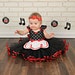 I Love lucy dress, baby Lucy dress, black dot dress, Lucy costume, Halloween costume, Polka Dot dress, ROCKABILLY dress, fifties dress 50s