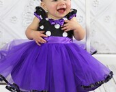 purple MINNIE MOUSE dress, Minnie Mouse Party Dress, purple Polka Dots, girls Birthday party dress, 2 3t sale