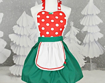 christmas apron minnie mouse apron minnie mouse christmas apron womens apron ready to ship red polka dots christmas apron - Christmas Apron christmas apron minnie mouse apron minnie mouse christmas apron womens apron ready to ship red polka dots christmas apron - Christmas Apron