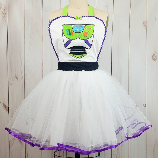 Buzz Lightyear costume, womens Buzz Lightyear costume apron, Buzz Lightyear running costume, Buzz Lightyear costume, Buzz running costume