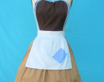 CINDERELLA apron, Work APRON, Cinderella costume, Cinderella work apron