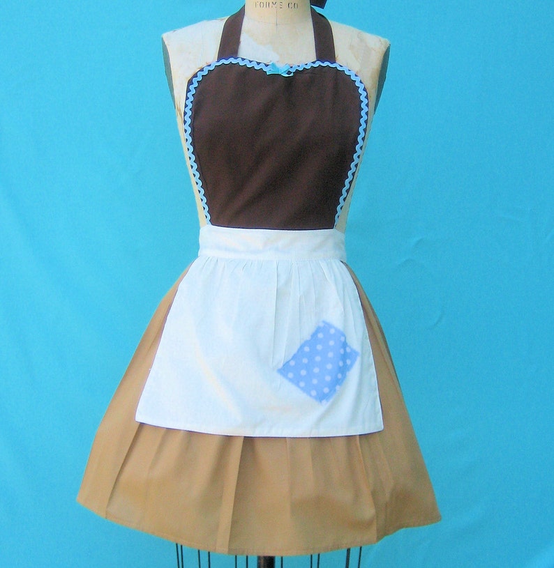 CINDERELLA apron, Cinderella Work APRON, Princess apron, womens full Apron, Cinderella costume, Cinderella dress up, cosplay costume image 9