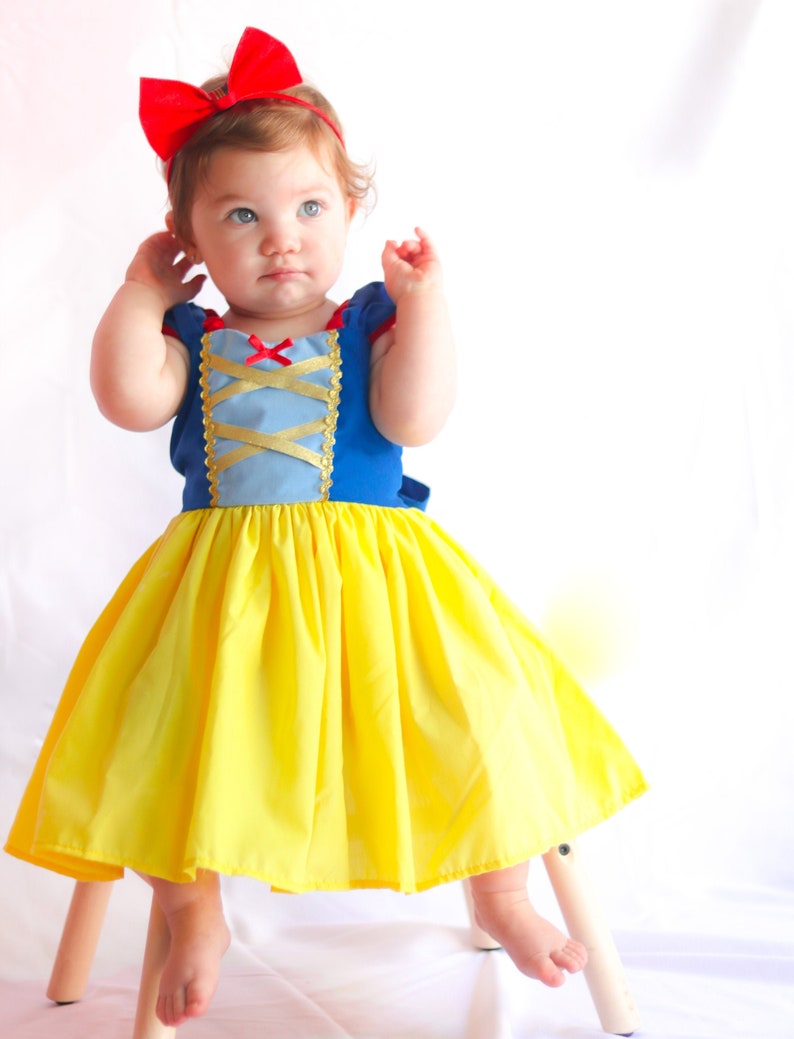 SNOW WHITE dress for baby toddler and girls princess dress Etsy