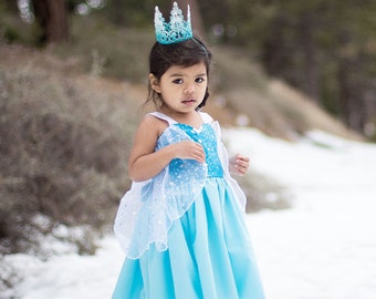 Elsa dress, princess  dress, Frozen dress, Anna dress, summer princess dress, vacation princess dress, princess dress toddler girl