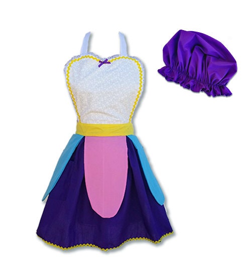 Mrs Potts costume apron, Mrs Potts Apron, Beauty and the Beast costume, Mrs Potts womens costume apron