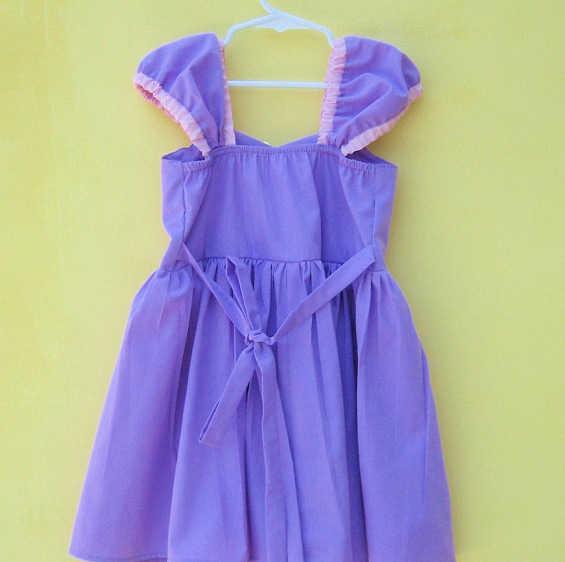 RAPUNZEL costume dress, Rapunzel dress, princess dress for toddler girls, Rapunzel birthday party dress, play dress image 10