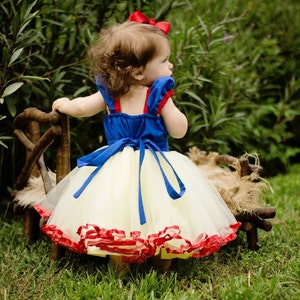 SNOW WHITE costume, Snow White dress, princess dress, girls princess costume dress TUTU dress style princess costume image 10