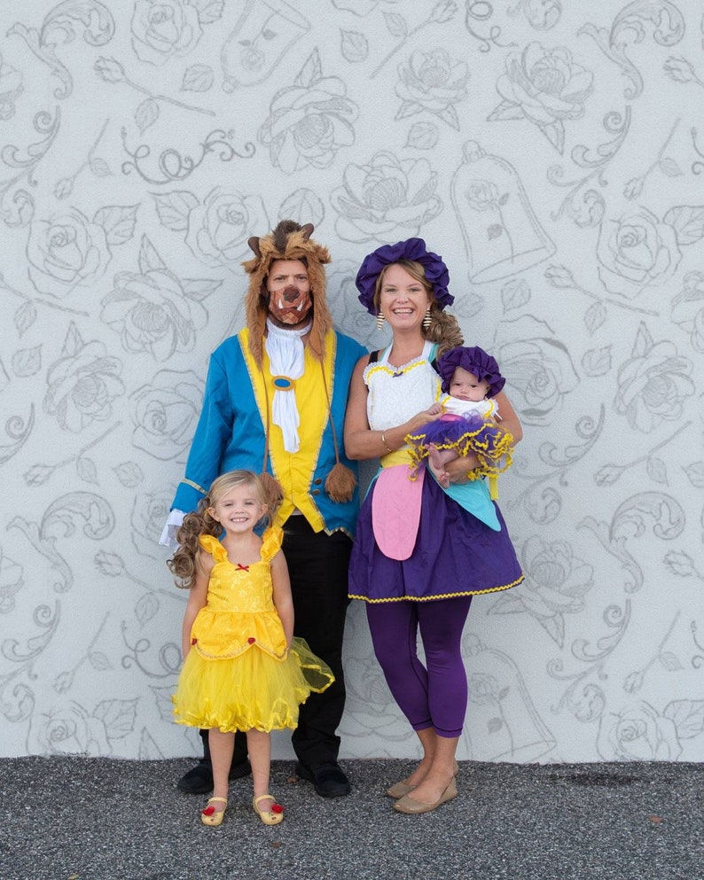 Mrs Potts Costume Apron Mrs Potts Apron Beauty and the Beast Etsy