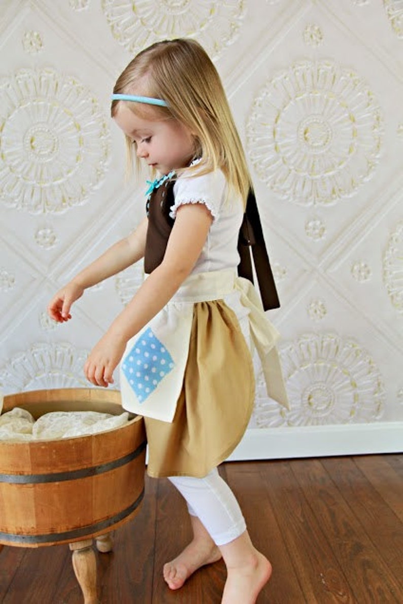 CINDERELLA Work Apron for kids cute girls dress up costume apron image 5