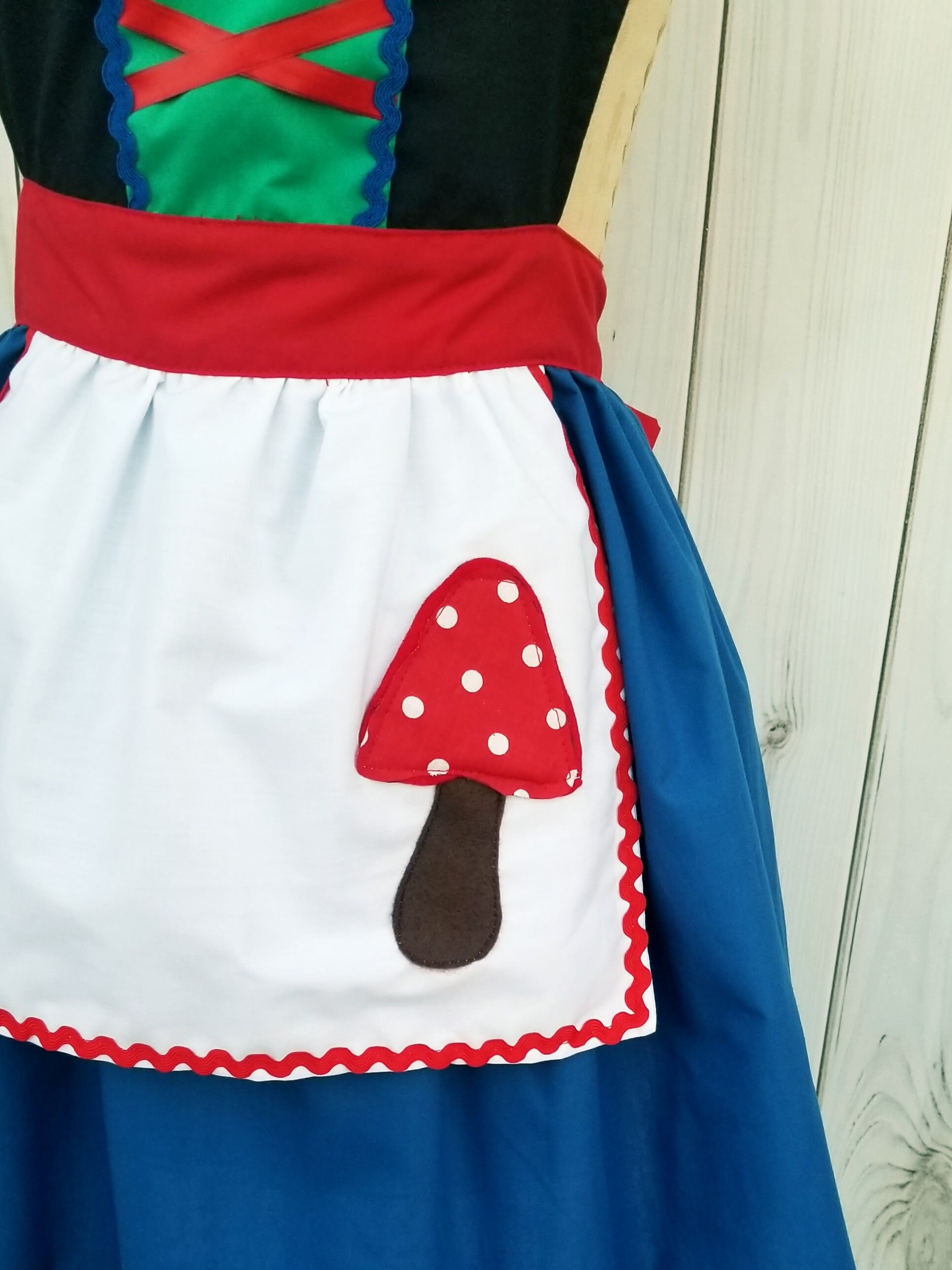 Gnome Costume Apron, Woodland Apron, Women's Halloween