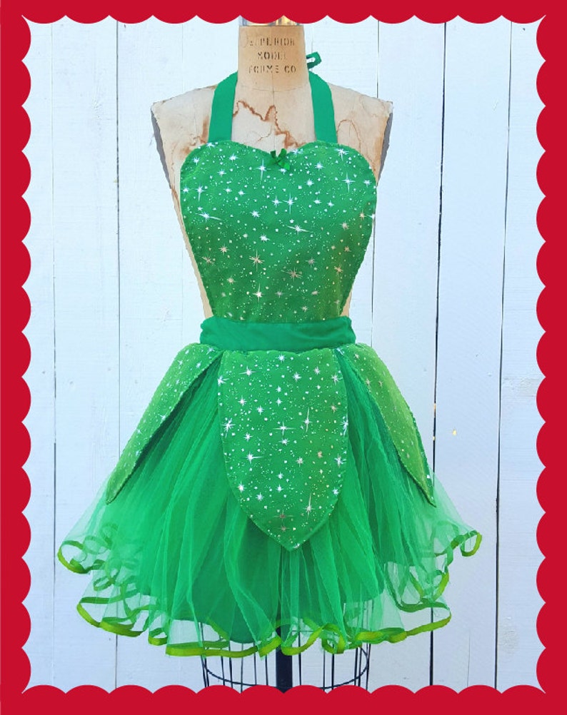 Tinkerbell costume apron Tinkerbell tutu womens apron