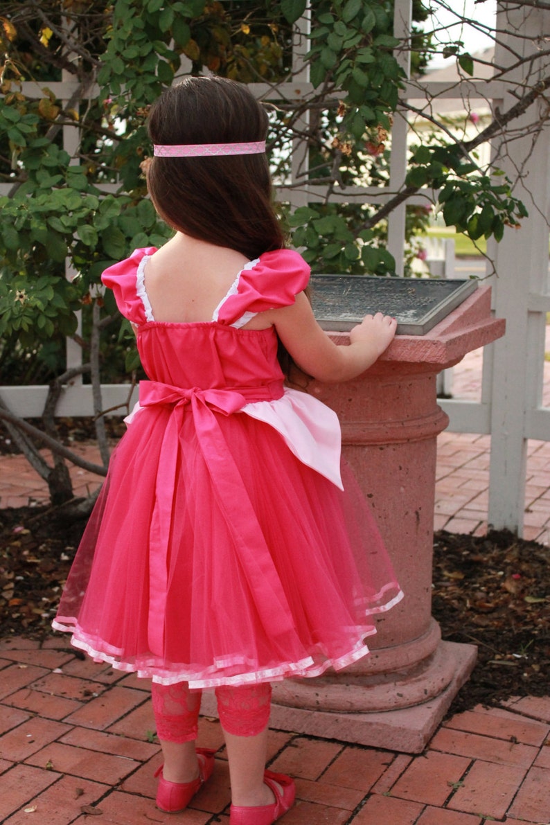 SLEEPING BEAUTY dress, Sleeping Beauty costume, pink Princess dress with TUTU dress, Aurora dress image 9