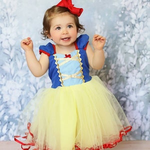 SNOW WHITE dress Snow White costume for girls, toddle  princess costume, Snow White TUTU dress