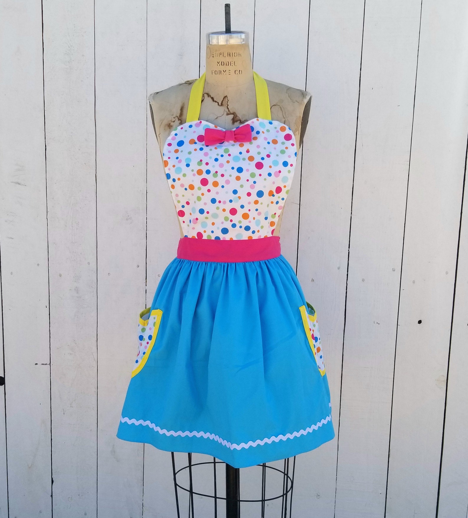 Clown costume apron womens costume apron Halloween costume Etsy