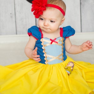 SNOW WHITE Dress Girls Princess Dress Snow White Costume - Etsy