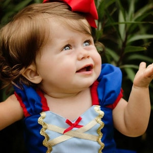 SNOW WHITE costume, Snow White dress, princess dress, girls princess costume dress TUTU dress style princess costume image 7