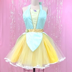 TIANA Costume Apron for Women, Tiana Apron, Tiana dress up Apron for Women, Frog Princess Apron