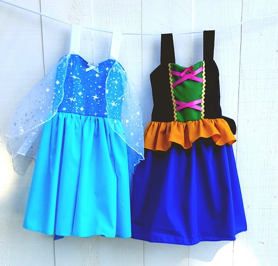 Elsa Dress, Anna Dress, Princess Dress, Frozen Dress, Birthday Party Dress,  Vacation Princess Sundress READY to Ship for FAST Delivery - Etsy