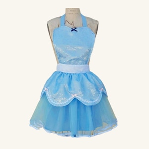 CINDERELLA costume APRON,  Princess costume  apron, CINDERELLA tutu apron,  Cinderella dress up, cosplay costume, running costume