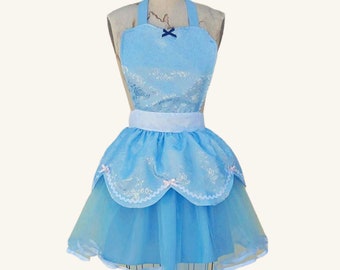 CINDERELLA costume APRON,  Princess costume  apron, CINDERELLA tutu apron,  Cinderella dress up, cosplay costume, running costume