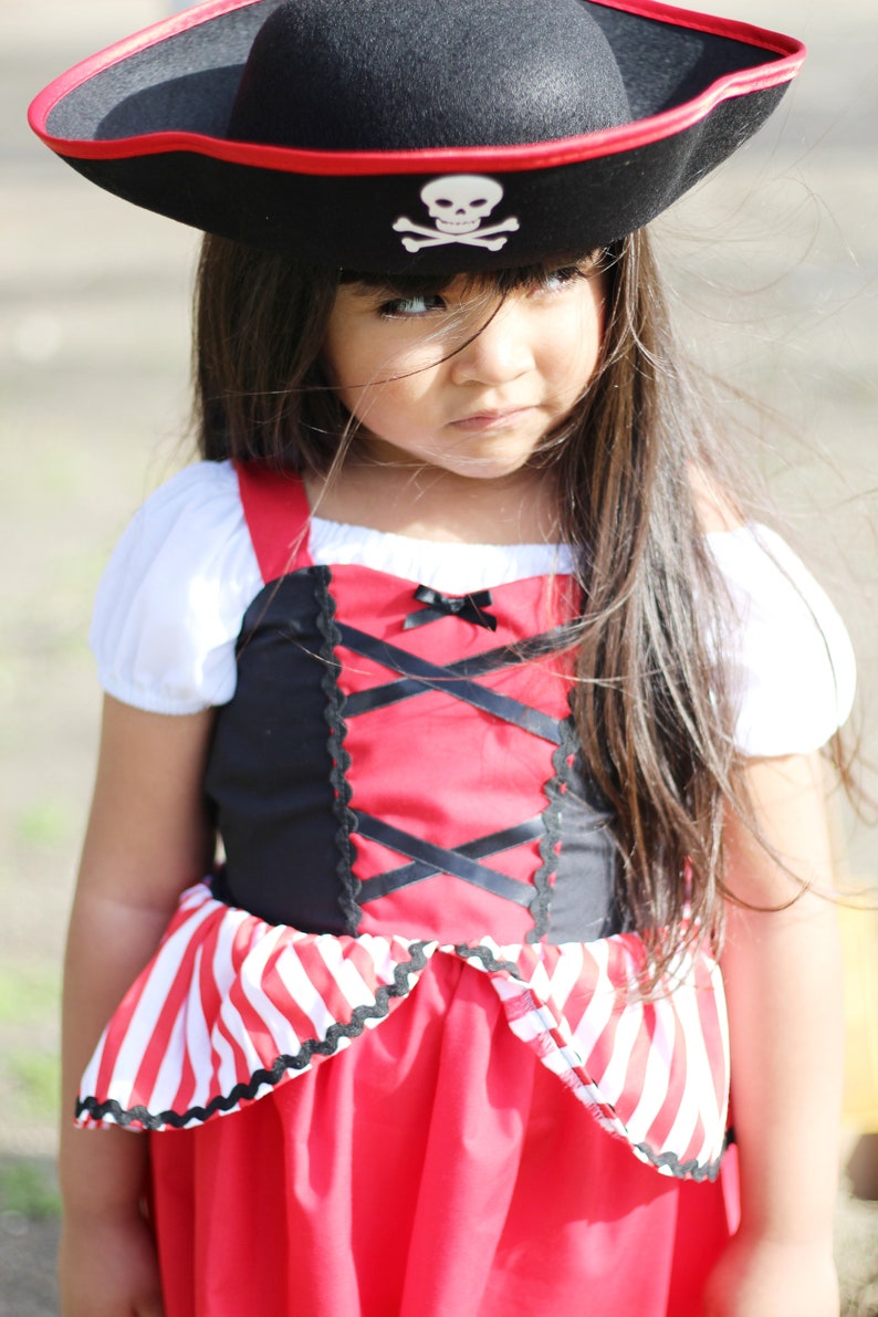 Pirate Costume Girls Pirate Costume Halloween Costume for Etsy
