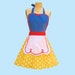 SNOW WHITE apron, Snow White costume apron, retro apron, womens apron, gift for her 