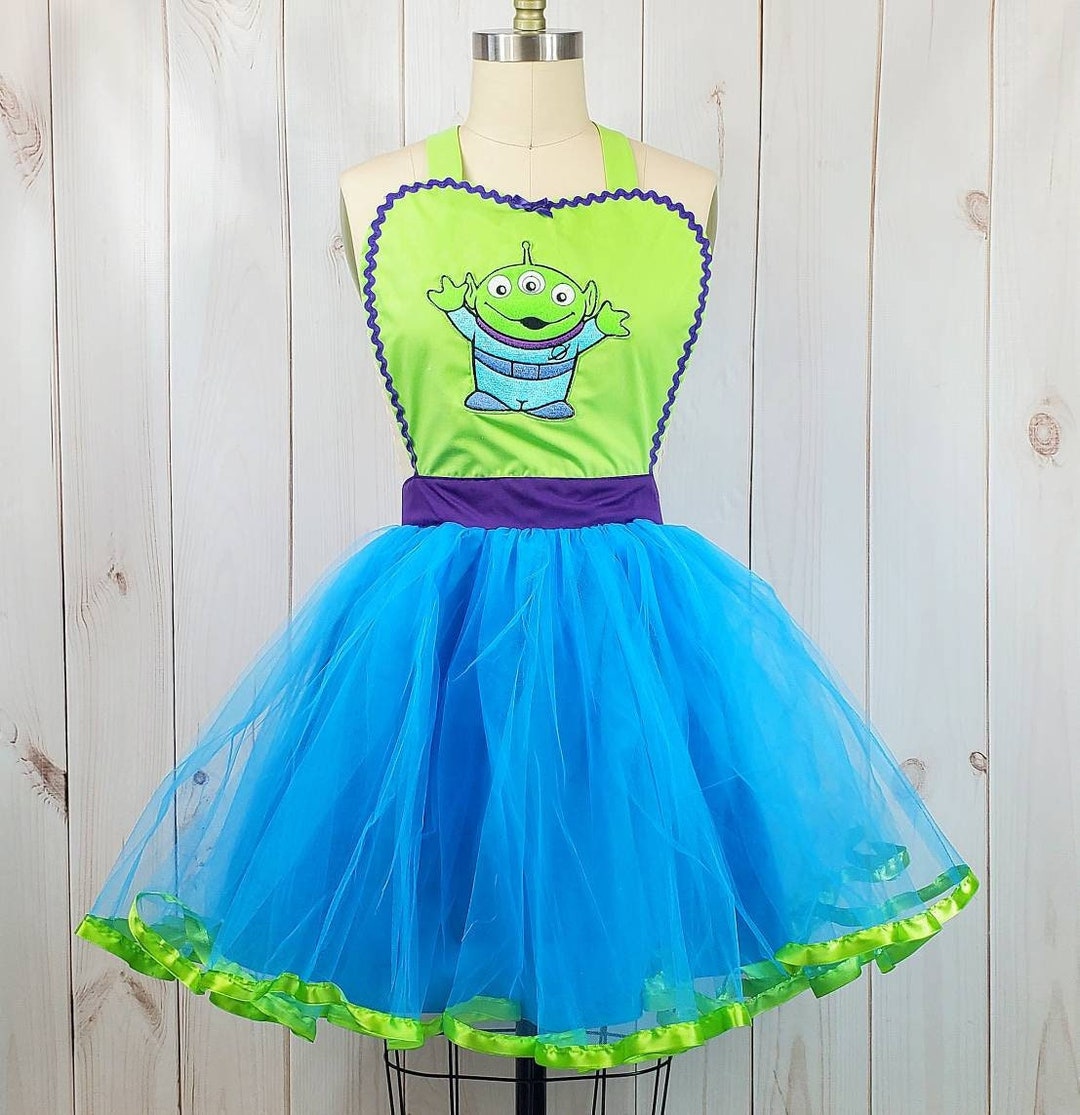 Alien Toy Story Costume, Womens Costume Apron, Running Costume, Alien