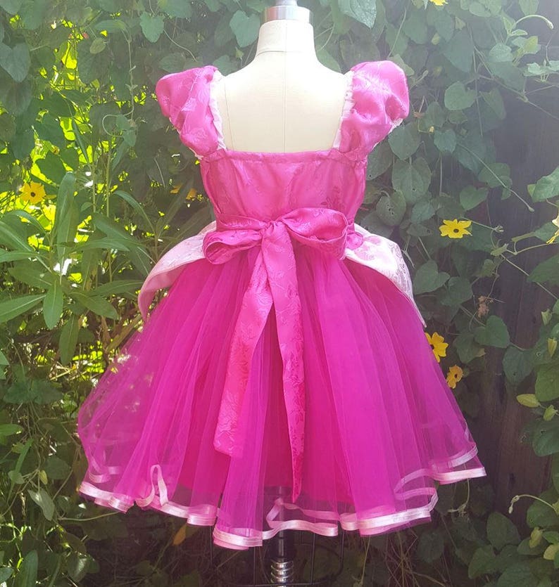 Sleeping Beauty dress, Princess Aurora dress, Princess dress, Aurora costume, satin dress, pink dress, Sleeping Beauty costume image 10