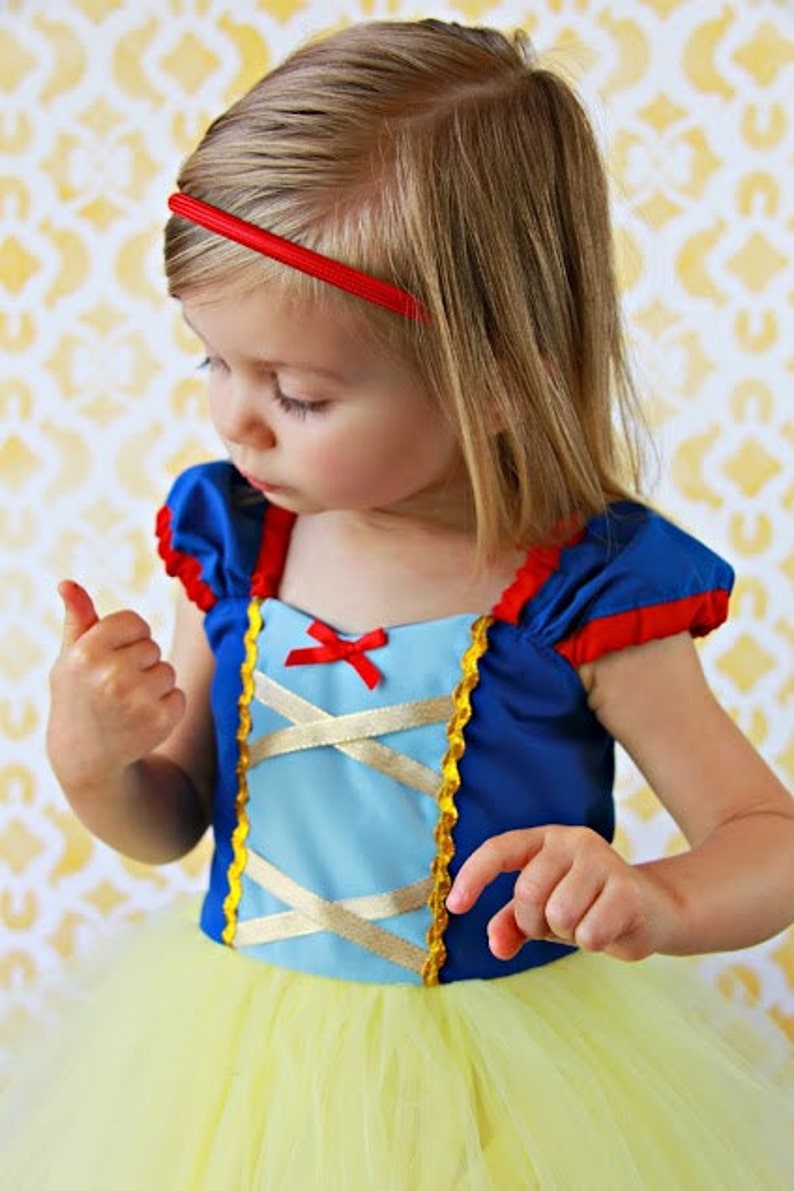 SNOW WHITE costume, Snow White dress, princess dress, girls princess costume dress TUTU dress style princess costume image 8