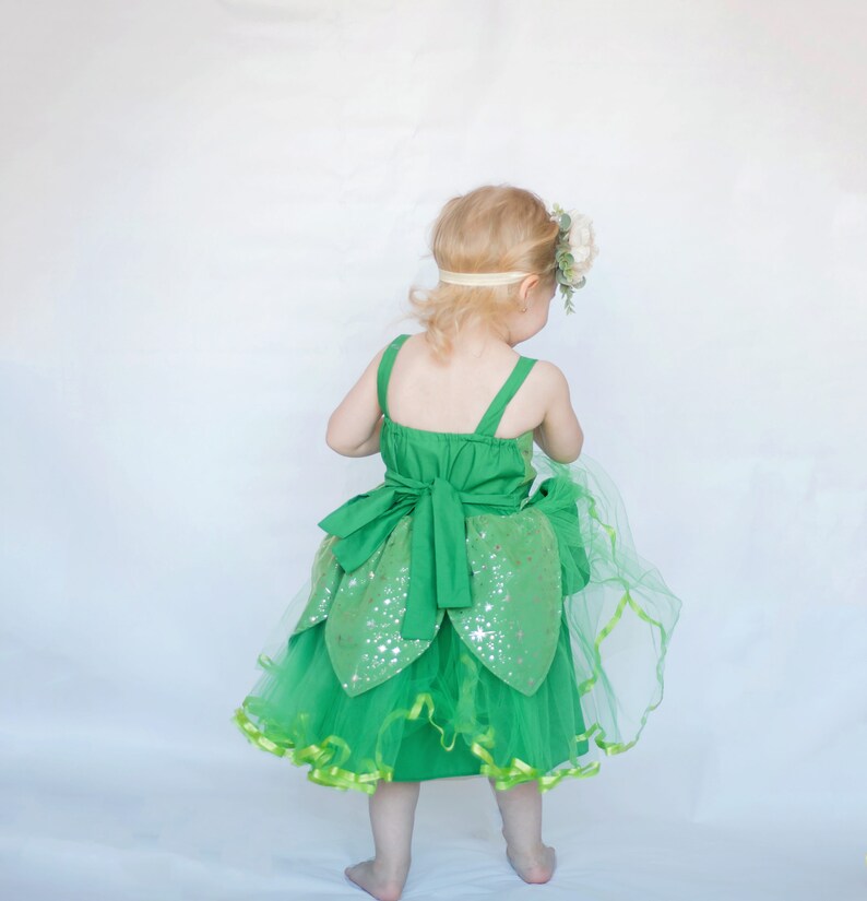 Fairy costume girls costume Tinkerbell dress Tinkerbell tutu Tinkerbell party dress Tinkerbell costume fairy dress Halloween Costume