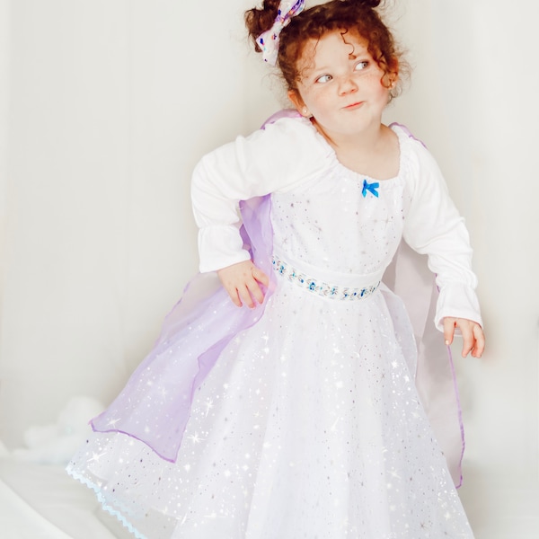 Elsa White dress Frozen 2, Elsa White dress, Elsa white costume, Elsa white Frozen dress, Frozen 2 dress, comfortable handmade play dress