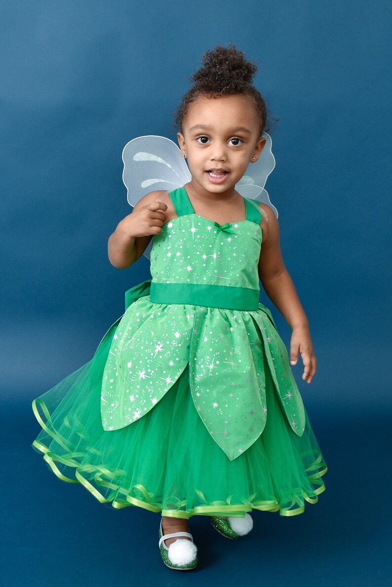 Fairy costume girls costume Tinkerbell dress Tinkerbell tutu Tinkerbell party dress Tinkerbell costume fairy dress Halloween Costume