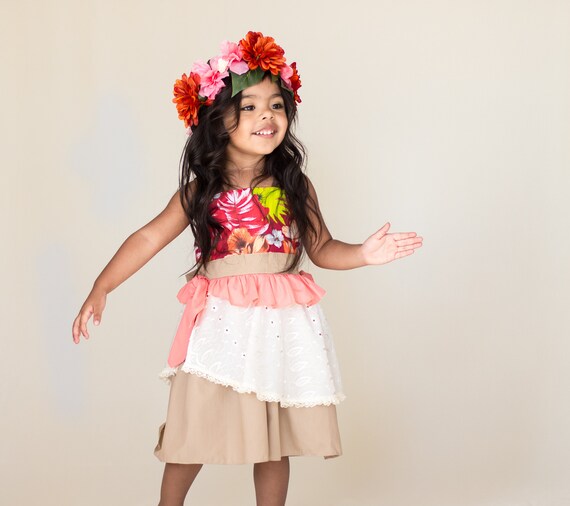 Moana Costume Moana Costume Kids Moana Dress Moana Birthday Etsy